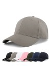 Momoshe Hommes Femmes Casquette Réglable Coton Course en Plein Air Loisirs Basecap Casquette de Baseball Bleu Marin S-M
