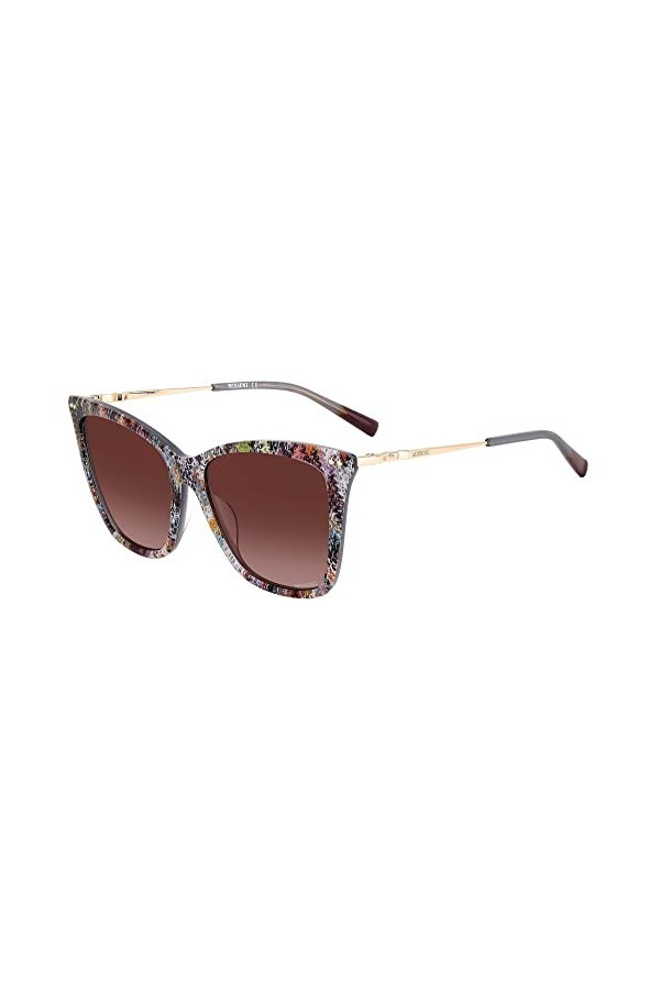 Missoni Lunettes de Soleil MIS 0106/S Multicolor Pattern/Violet Brown Shaded 56/16/140 femme