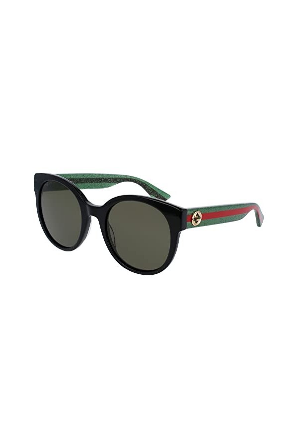 Gucci Lunettes de Soleil GG0035SN Black/Green 54/22/140 femme