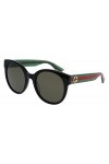 Gucci Lunettes de Soleil GG0035SN Black/Green 54/22/140 femme