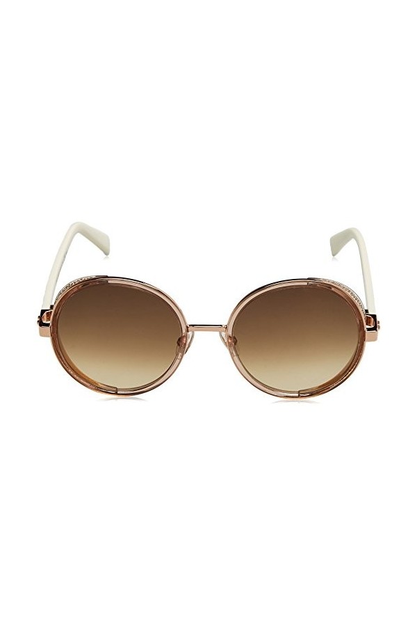 Jimmy Choo Andie/N/S Sunglasses, Copper Gold White/Brown Gold Shaded, 54 Mixte