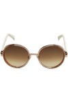 Jimmy Choo Andie/N/S Sunglasses, Copper Gold White/Brown Gold Shaded, 54 Mixte