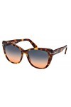 Tom Ford Lunettes de Soleil NORA FT 0937 Blonde Havana/Blue Shaded 57/17/140 femme
