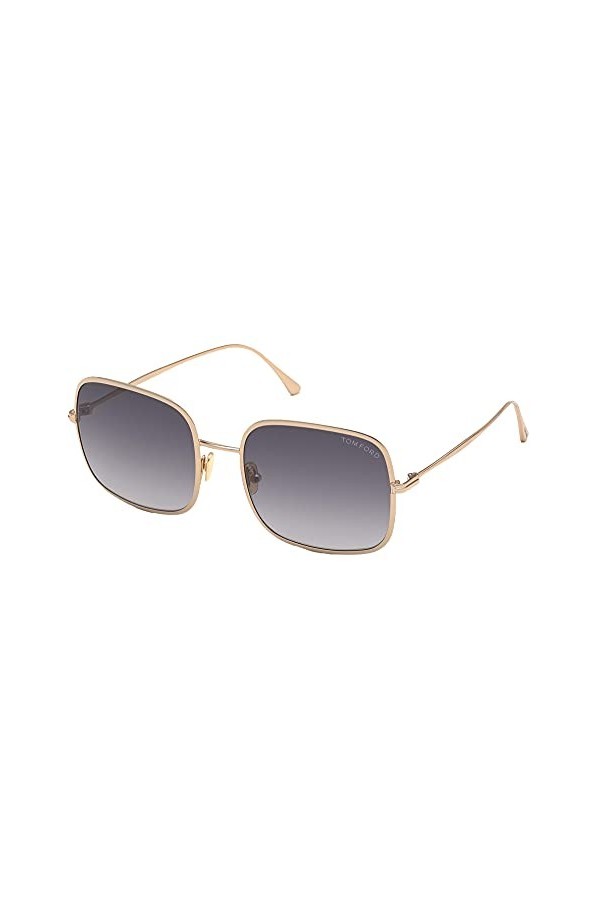 Tom Ford Lunettes de Soleil KEIRA FT 0865 Shiny Rose Gold/Grey Shaded 58/20/140 femme
