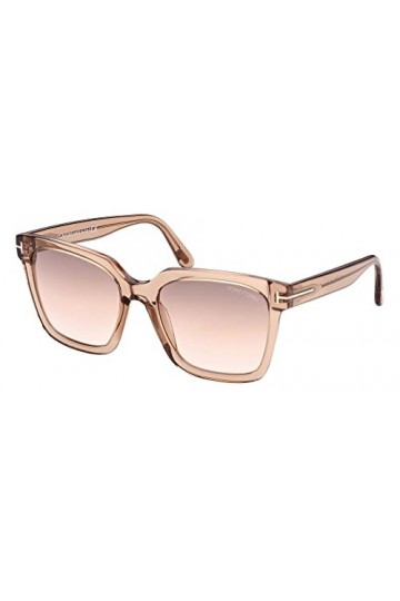 Tom Ford Lunettes de Soleil SELBY FT 0952 Transparent Light Brown/Brown Shaded 55/19/140 femme