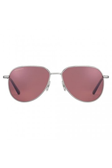 Serengeti Haywood Lunettes de Soleil, Argenté Small Shiny Silver , S Mixte