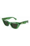 Bottega Veneta Lunettes de Soleil BV1101S Green/Grey 53/17/140 femme