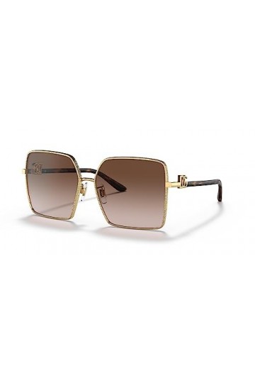 Dolce & Gabbana Lunettes de Soleil DG 2279 Gold/Brown Shaded 60/14/140 femme