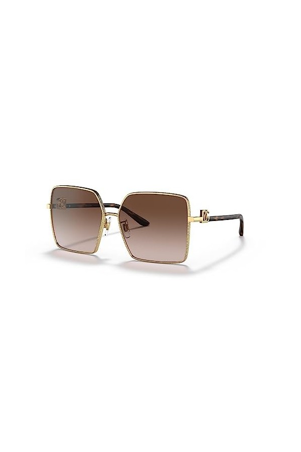 Dolce & Gabbana Lunettes de Soleil DG 2279 Gold/Brown Shaded 60/14/140 femme