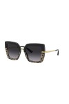 Dolce & Gabbana 0DG4373 Lunettes de Soleil, Top Black on Transparent Black, 52 Femme
