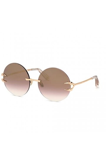 Just Cavalli GAFAS DE Sol Roberto Cavalli Lunettes de Soleil, Noir Brillant, 55/20/140 Femme