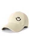 YAKASU Casquette Baseball Femme - Casquette Femme,Chapeau Ete Femme Unisexe avec Brodée Coton Anti-Soleil Sourire Baseball Ca
