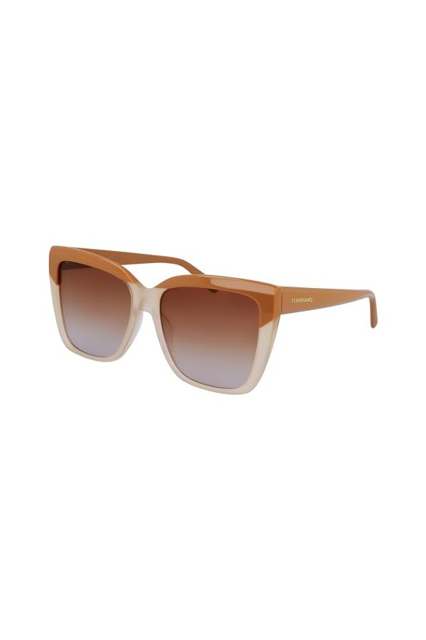 Salvatore Ferragamo SF1102S Sunglasses, Colour: 261 Caramel, 58 Unisex