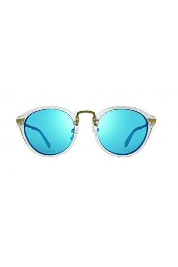 Revo Lunettes de soleil Quinn&nbsp;: lentilles en verre cristal polarisé pour femme avec monture ronde, monture en cristal avec le