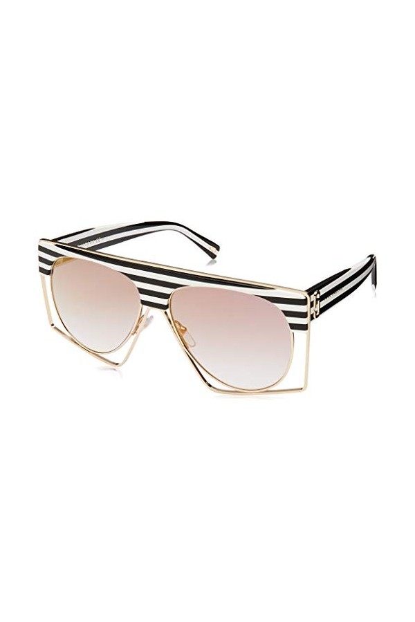 Marc Jacobs Marc 312/S Ib Lunettes de Soleil, Blanc/Gris White Stripe/GY Grey , 58 Femme
