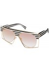Marc Jacobs Marc 312/S Ib Lunettes de Soleil, Blanc/Gris White Stripe/GY Grey , 58 Femme