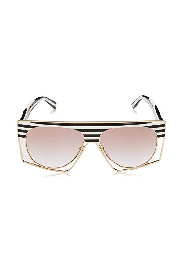 Marc Jacobs Marc 312/S Ib Lunettes de Soleil, Blanc/Gris White Stripe/GY Grey , 58 Femme