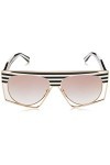 Marc Jacobs Marc 312/S Ib Lunettes de Soleil, Blanc/Gris White Stripe/GY Grey , 58 Femme