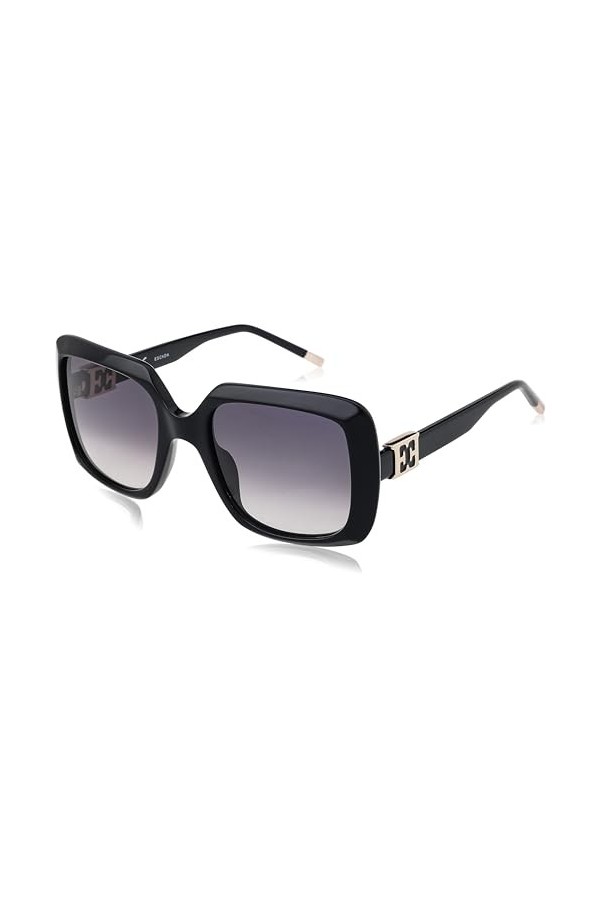Escada Sesc22 Lunettes de Soleil, Noir Brillant, 54 Femme