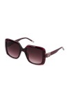 Escada Sesc22 Lunettes de Soleil, Noir Brillant, 54 Femme
