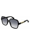 Gucci GG1189S Black/Grey Shaded 58/17/145 Lunettes de soleil pour femme, Noir/gris ombré