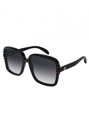 Gucci Lunettes de soleil Femme couleur Noir gris taille verres 59 mm