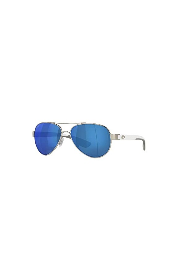 Costa Del Mar Costa, Lunettes de Soleil Femme, Palladium/Gris Bleu Miroir polarisé-580p, Taille Unique