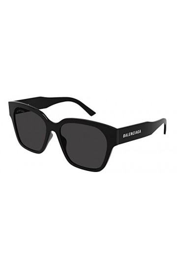 Balenciaga Lunettes de soleil BB0215SA 001 Lunettes de soleil unisexe couleur Noir gris taille verres 56 mm