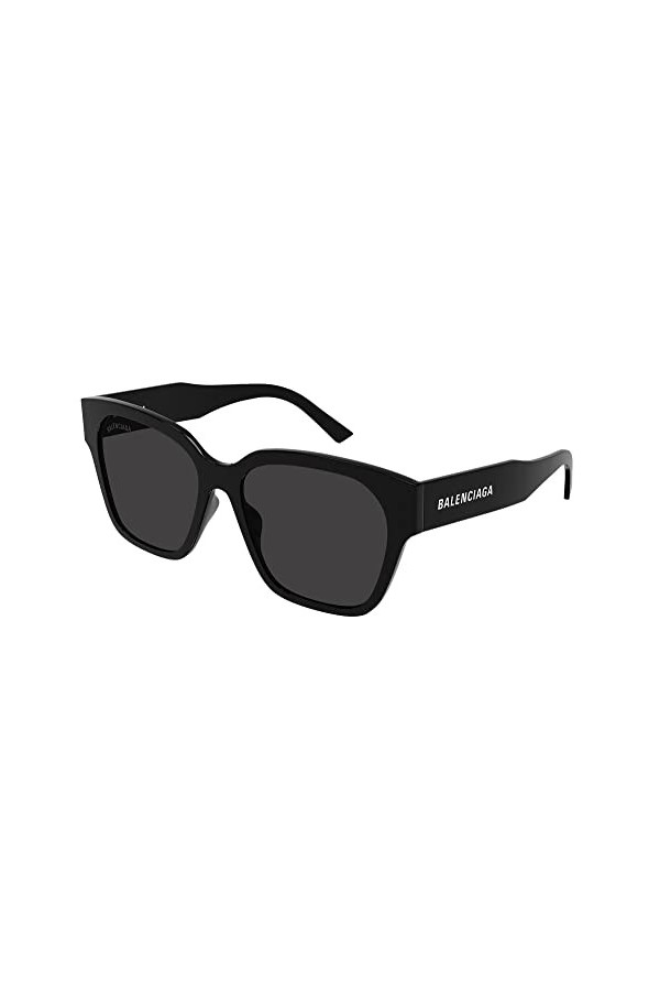 Balenciaga Lunettes de soleil BB0215SA 001 Lunettes de soleil unisexe couleur Noir gris taille verres 56 mm