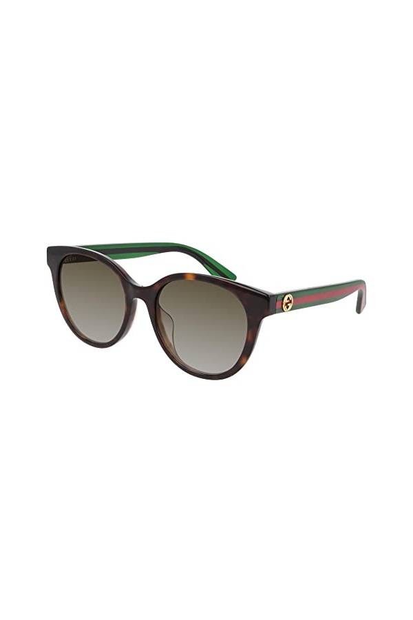 Gucci Lunettes de soleil Femme couleur marron havane taille verres 54 mm
