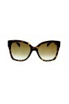 Gucci Lunettes de Soleil GG0459S Dark Havana/Brown Shaded Femme