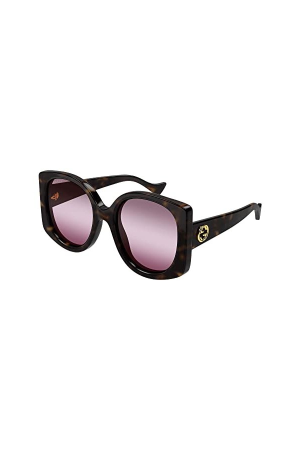 Gucci Lunettes de Soleil GG1257S Havana/Red Shaded 53/22/145 femme