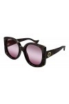 Gucci Lunettes de Soleil GG1257S Havana/Red Shaded 53/22/145 femme