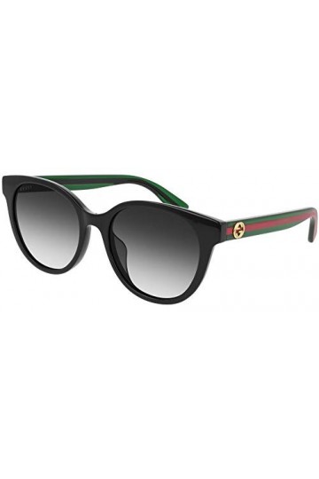 Gucci Lunettes de Soleil GG0702SK Black Green Red/Grey Shaded 54/19/145 femme