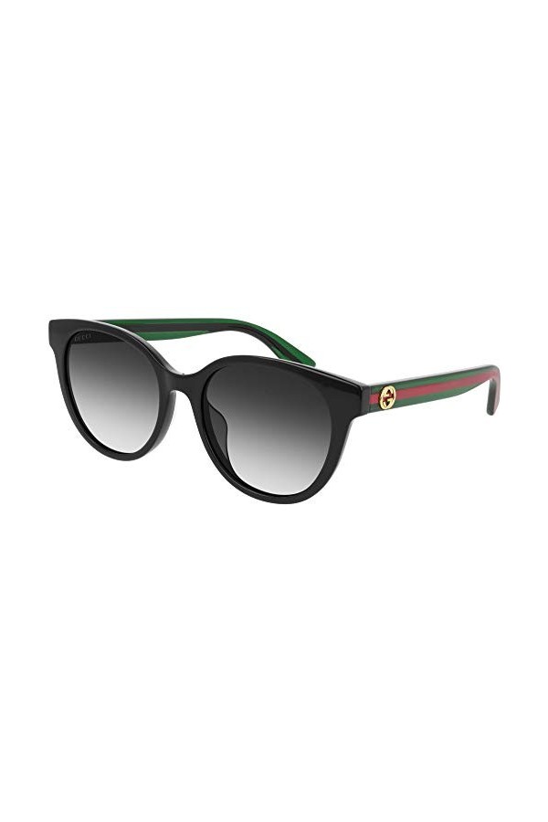 Gucci Lunettes de Soleil GG0702SK Black Green Red/Grey Shaded 54/19/145 femme