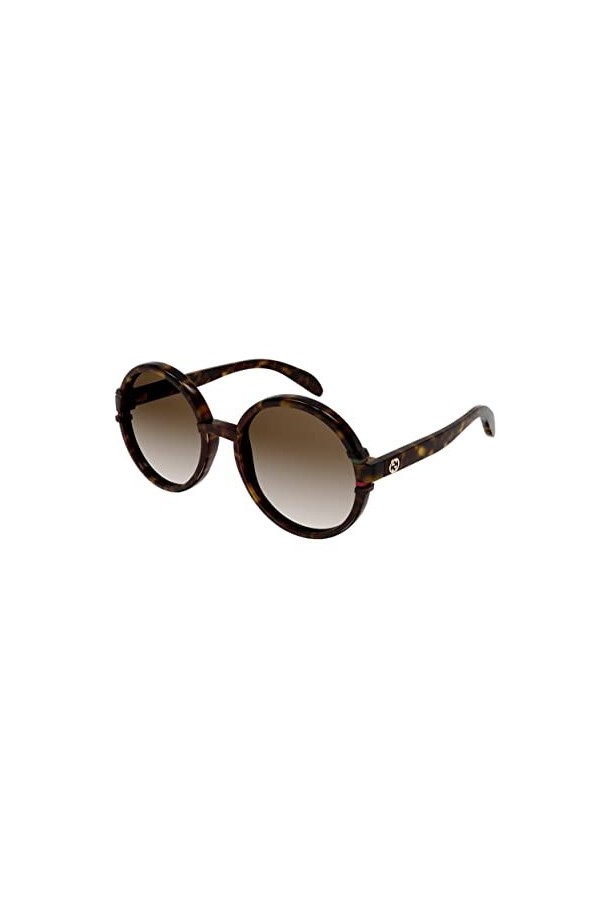 Gucci Lunettes de soleil Femme couleur marron havane taille verres 58 mm