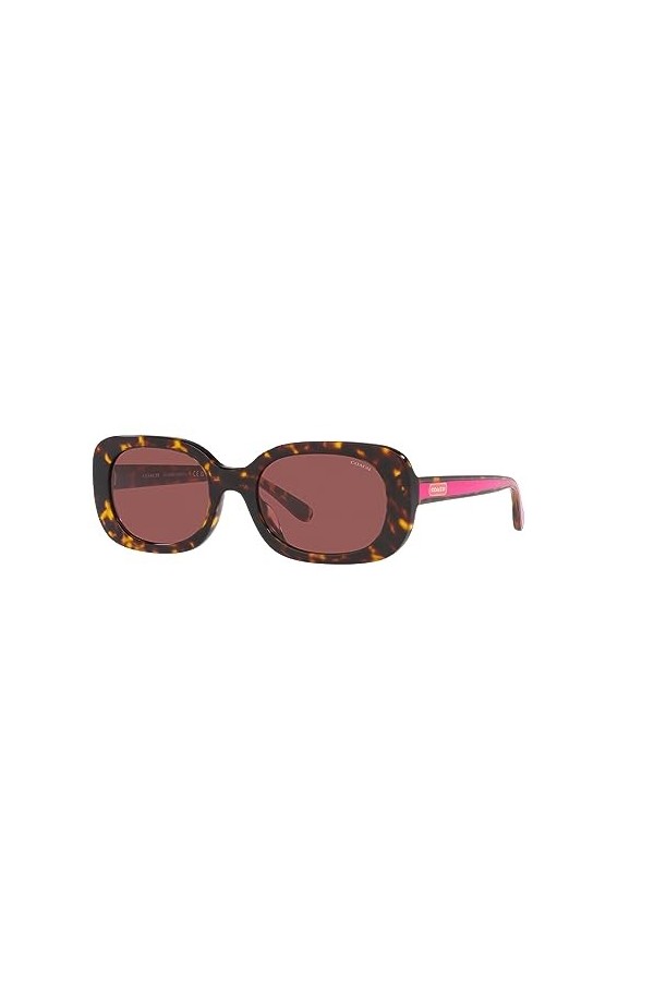 Coach Lunettes de Soleil HC 8358U Dark Tortoise/Dark Violet 54/20/140 femme