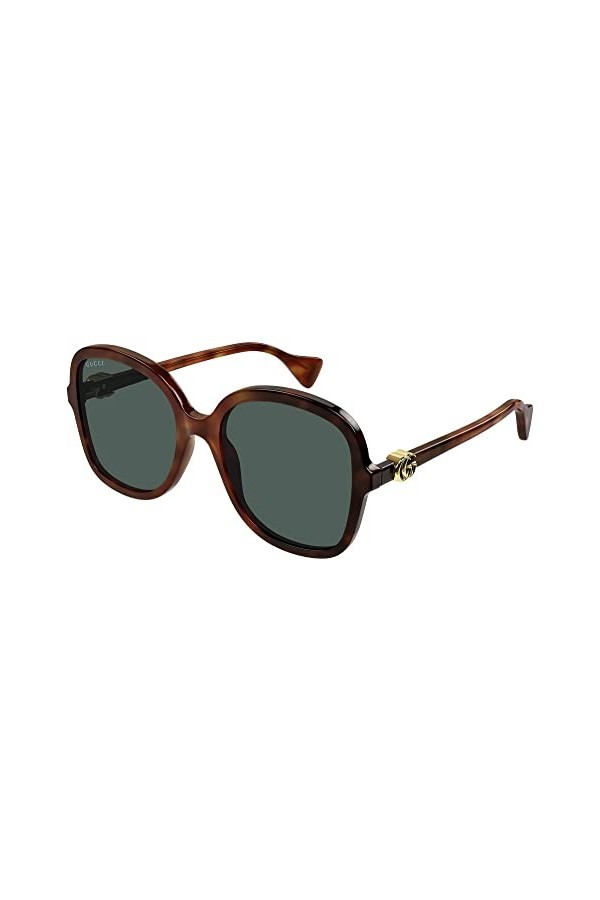 Gucci Lunettes de Soleil GG1178S Havana/Green 56/20/145 femme