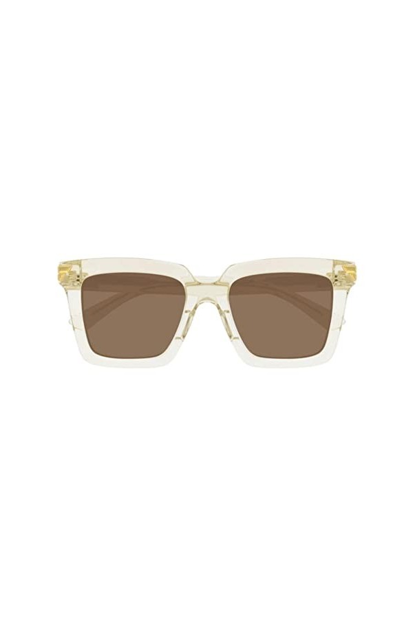 Bottega Veneta Lunettes de Soleil BV1005S Crystal/Brown 53/21/145 femme
