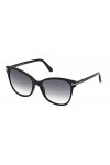 Tom Ford Lunettes de Soleil ANI FT 0844 Shiny Black/Dark Grey Shaded 58/18/140 femme