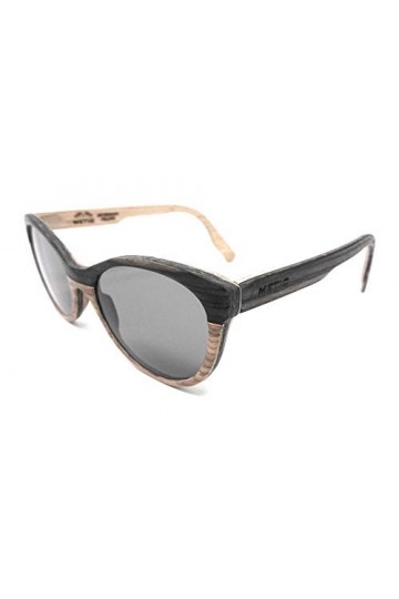 Metio Lunettes de soleil en bois femme ROMA Y646M Made in Italy PUGLIA