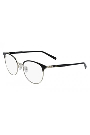SALVATORE FERRAGAMO Sf2201 Lunettes de Soleil, Doré Clair/Noir, 51 Femme