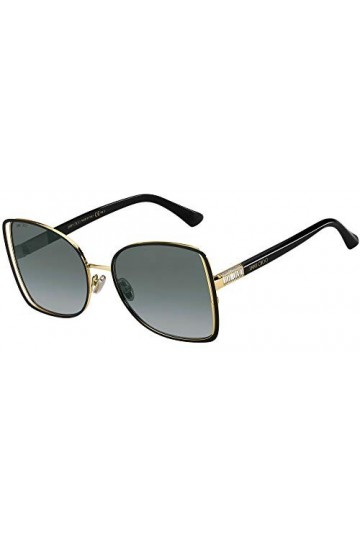 Jimmy Choo Lunettes de Soleil FRIEDA/S Black Gold/Dark Grey Shaded 57/18/140 femme