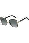 Jimmy Choo Lunettes de Soleil FRIEDA/S Black Gold/Dark Grey Shaded 57/18/140 femme