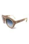 Metio Lunettes de soleil en bois pour homme et femme HALLEY 42626 Fabriqué en Italie