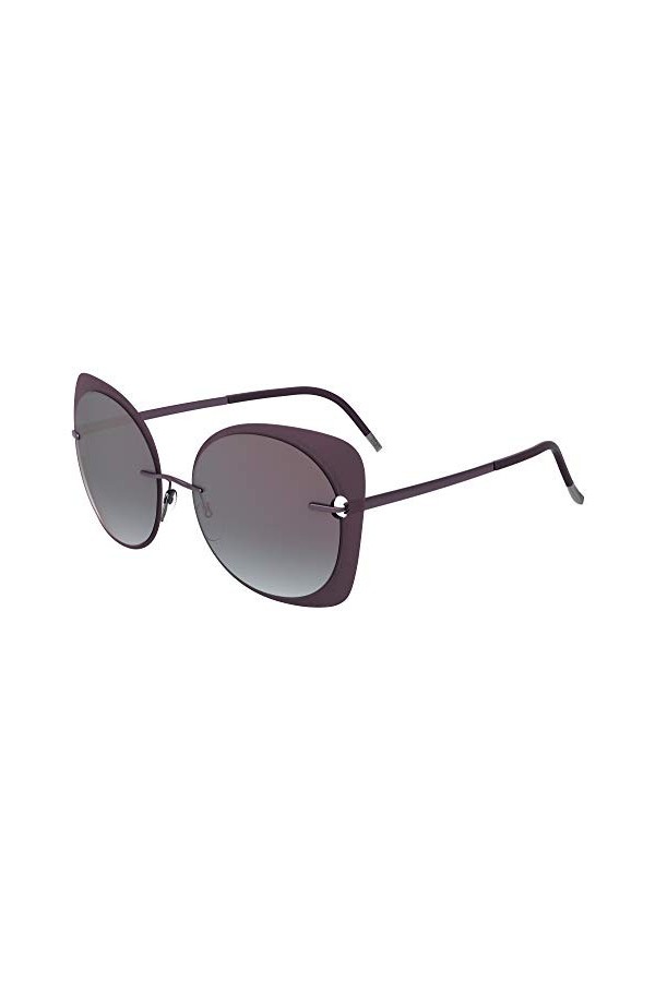 Silhouette Lunettes de Soleil ACCENT SHADES 8164 Violet/Violet Grey Taille unique femme