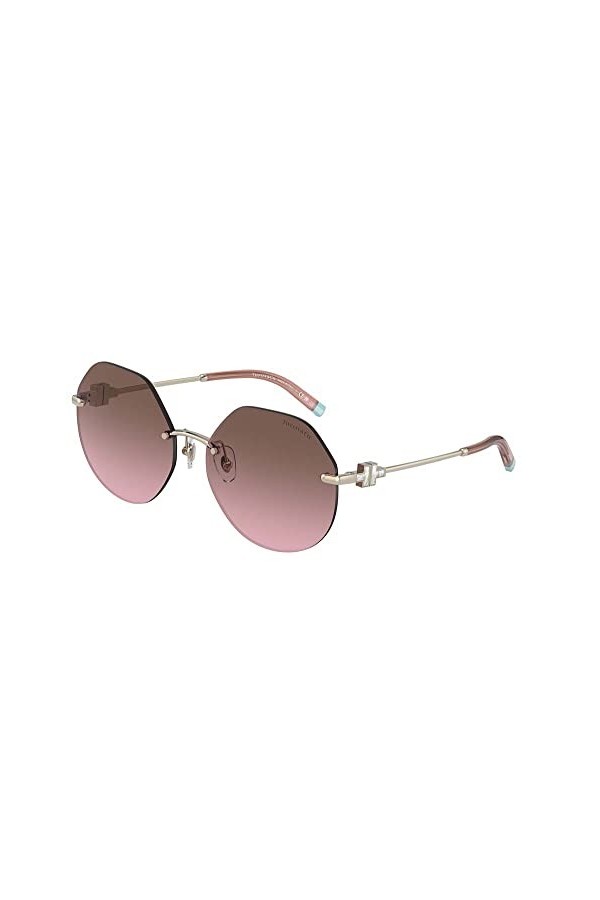 Tiffany & Co. Lunettes de Soleil TIFFANY T TF 3077 Pale Gold/Violet Shaded 60/17/140 femme