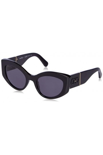 SALVATORE FERRAGAMO Sf1044s Lunettes de Soleil, Noir, 53 Femme