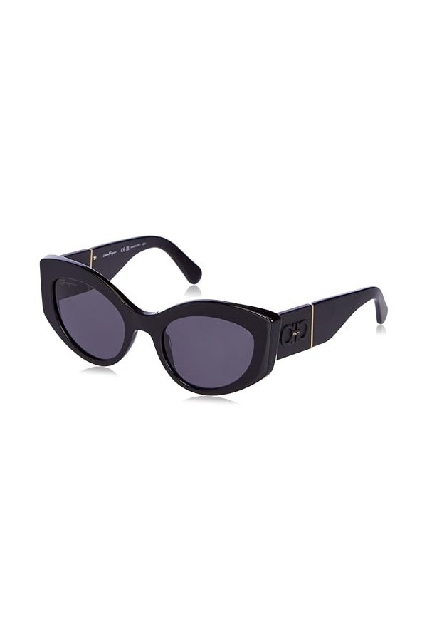 SALVATORE FERRAGAMO Sf1044s Lunettes de Soleil, Noir, 53 Femme