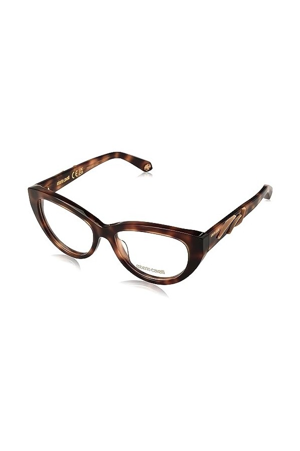 Just Cavalli GAFAS DE Vista Roberto Cavalli Lunettes de Soleil, Shiny Vintage Havana, 55/18/140 Femme